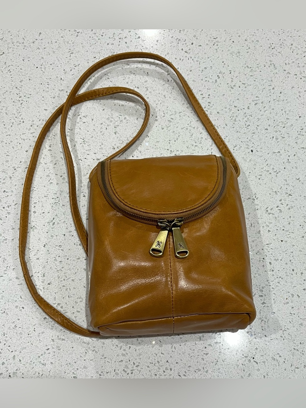 Hobo International Women's Leather Crossbody Bag Cognac Tan